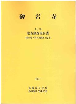 비암사 제1차 지표조사 보고서 -비암사를 어떻게 복원할 것인가- = 碑岩寺 제1차 地表調査報告書 -碑岩寺를 어떻게 復原할 것인가-