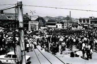 1970년대 조치원읍 주요 관공서-조치원역, 조치원역 구내 육교 가설 기공식